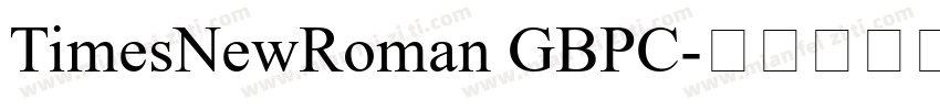 TimesNewRoman GBPC字体转换